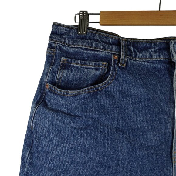 Vintage Wild Fable Two-Tone High-Rise Denim Shorts Sz 18/34R - Picture 2 of 6